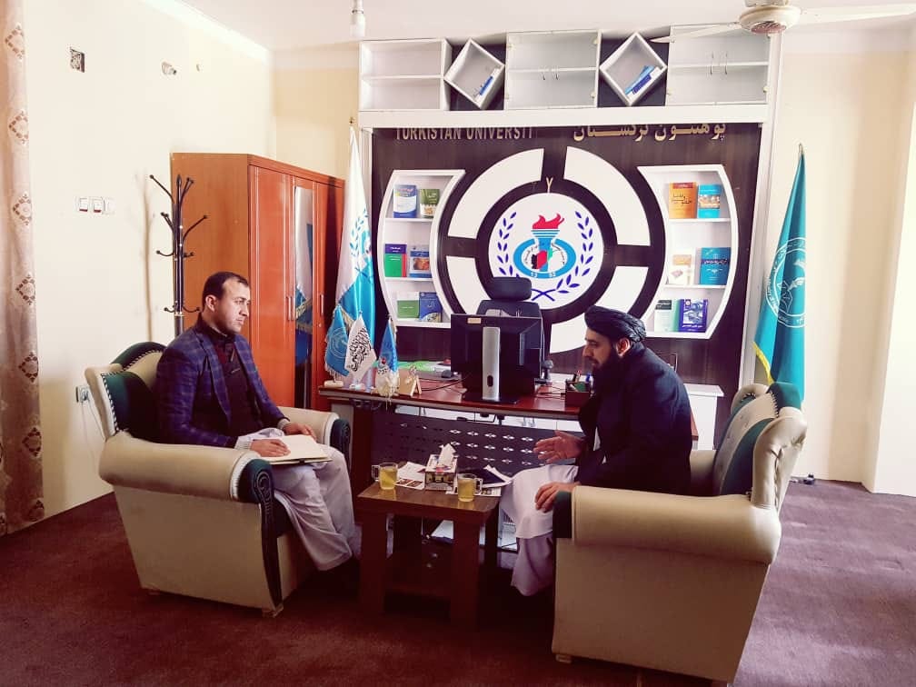 بازدید رئیس تضمین کیفیت و اعتباردهی وزارت تحصیلات عالی امارت اسلامی از مؤسسه تحصیلات عالی خصوصی ترکستان